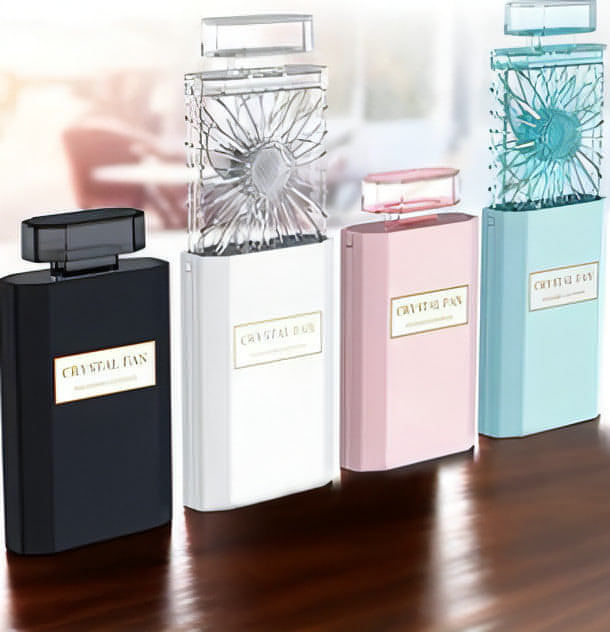 Portable Perfume Fan – USB Rechargeable Fragrance Diffuser