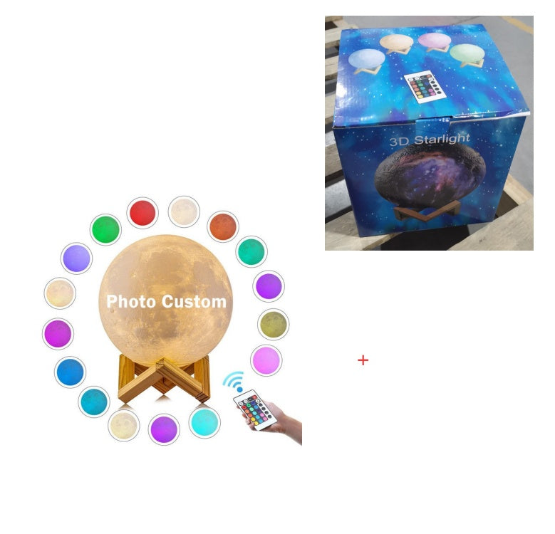 LunaGlow™ – Personalisierte 3D-Mondlampe mit Gravur & Foto