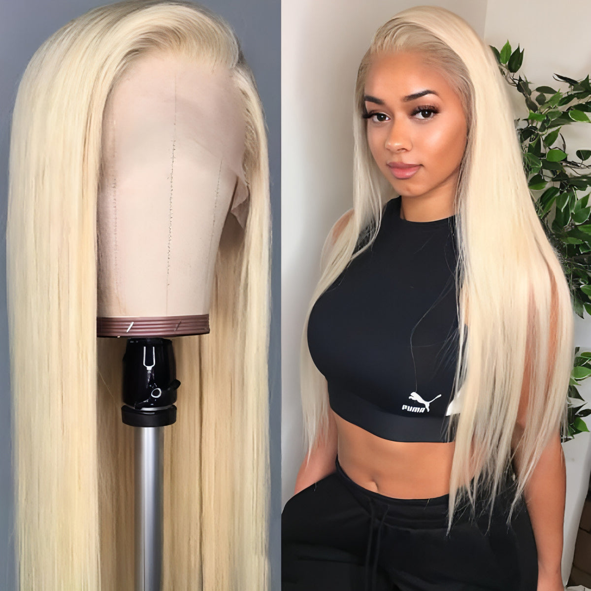 VelvetGlow Headband Wig Blonde