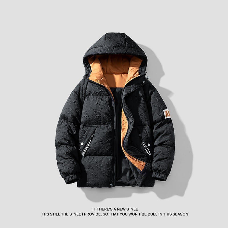 Winter Thermal Cotton-Padded Jacket for Men – Heavyweight Warmth, Urban Style
