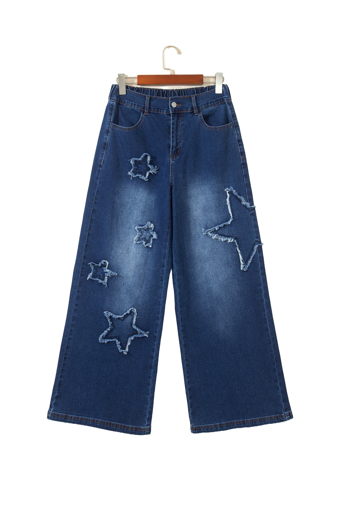 Ashleigh Blue Star Decorated Wide Leg Jeans