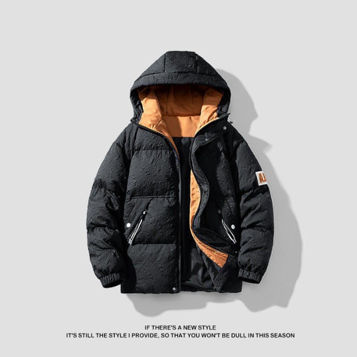 Winter Thermal Cotton-Padded Jacket for Men – Heavyweight Warmth, Urban Style