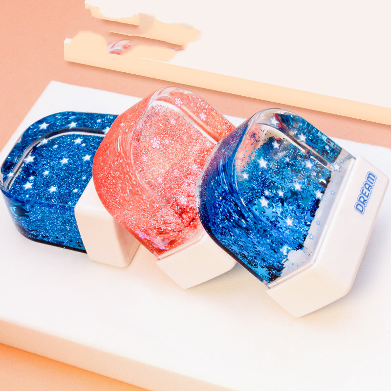 KidzGlide™ – Liquid Glitter Pencil Case | Quicksand School Stationery Pouch