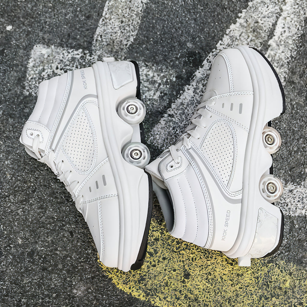 Doppelreihige Rollschuhe