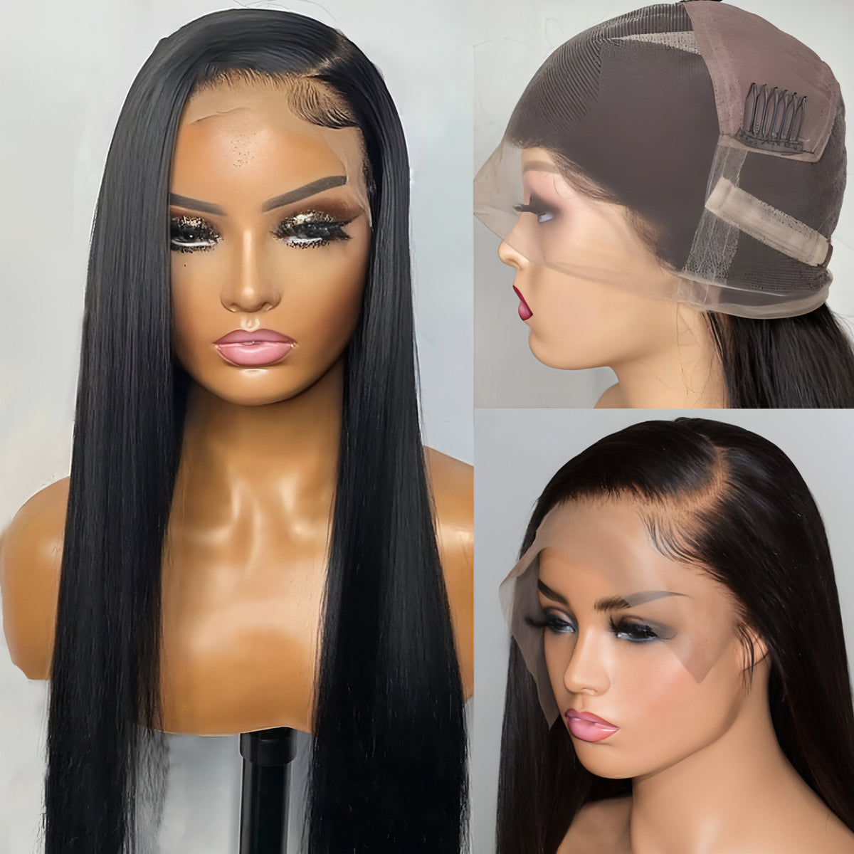 LuxeWave Premium - Full Lace Head Cover With Real Hair 1
