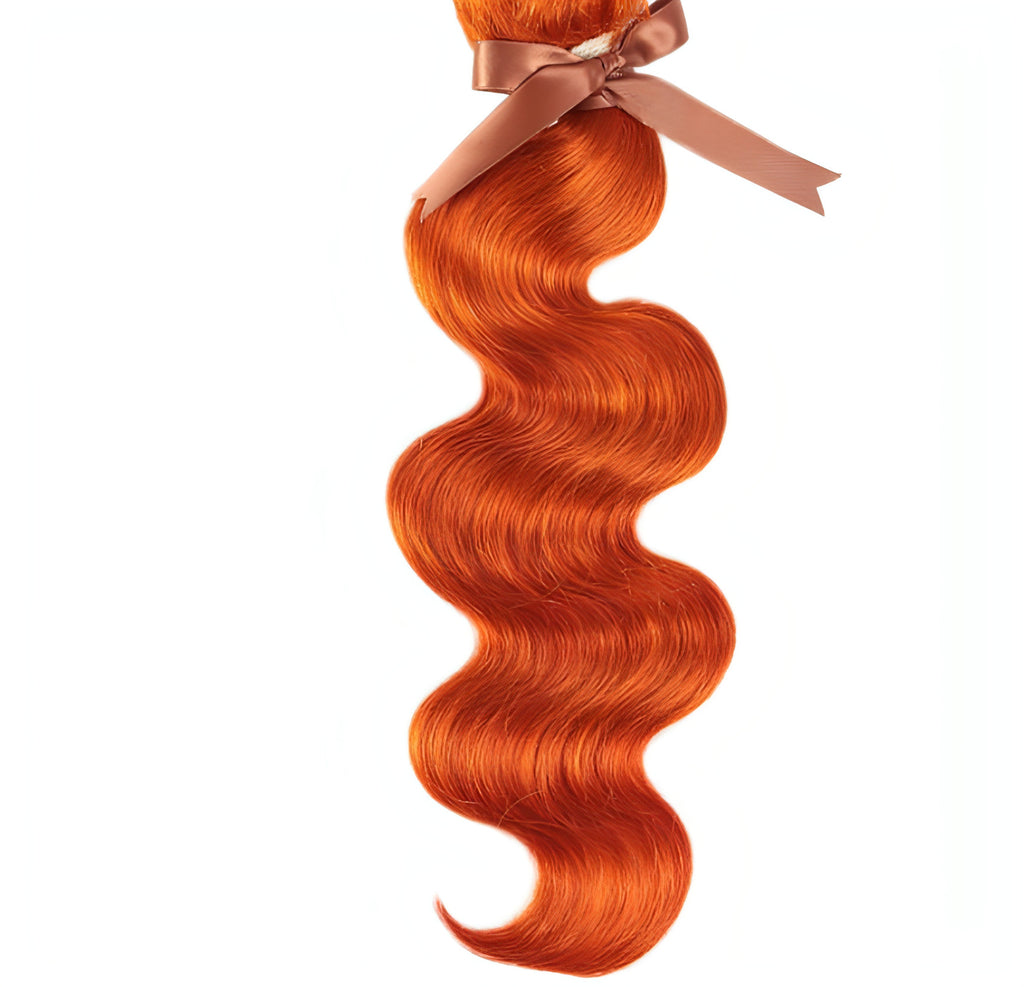 LuxeWave Real Hair Curtain Block Orange