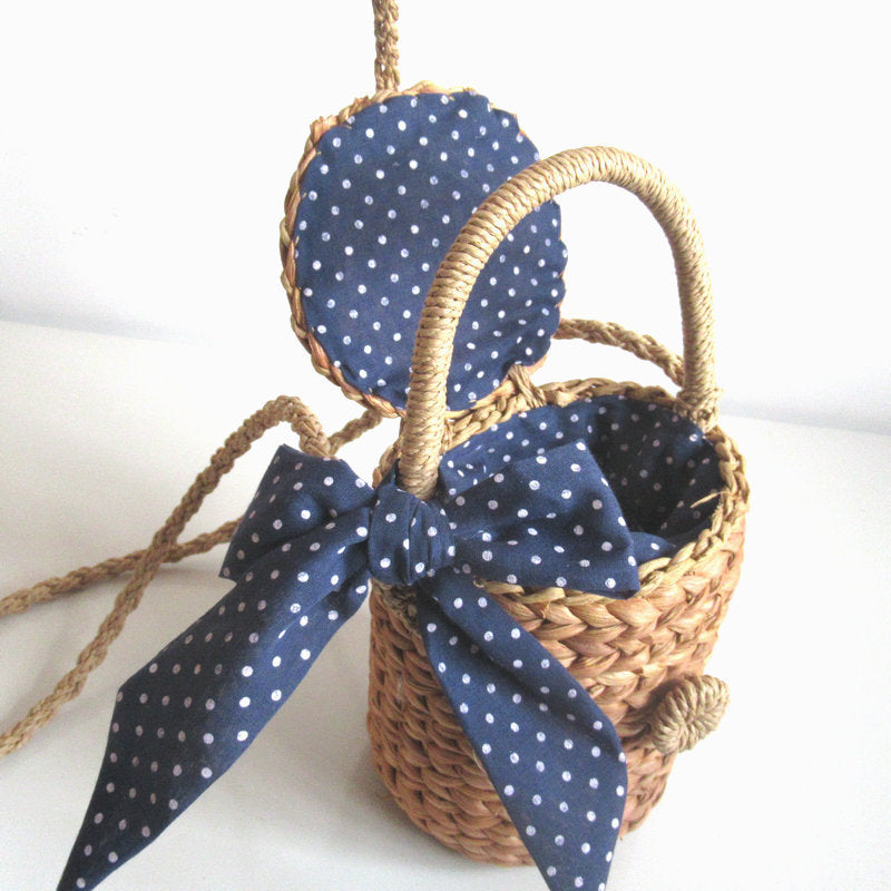 CornBelle™ – Mini Cylinder Woven Bag