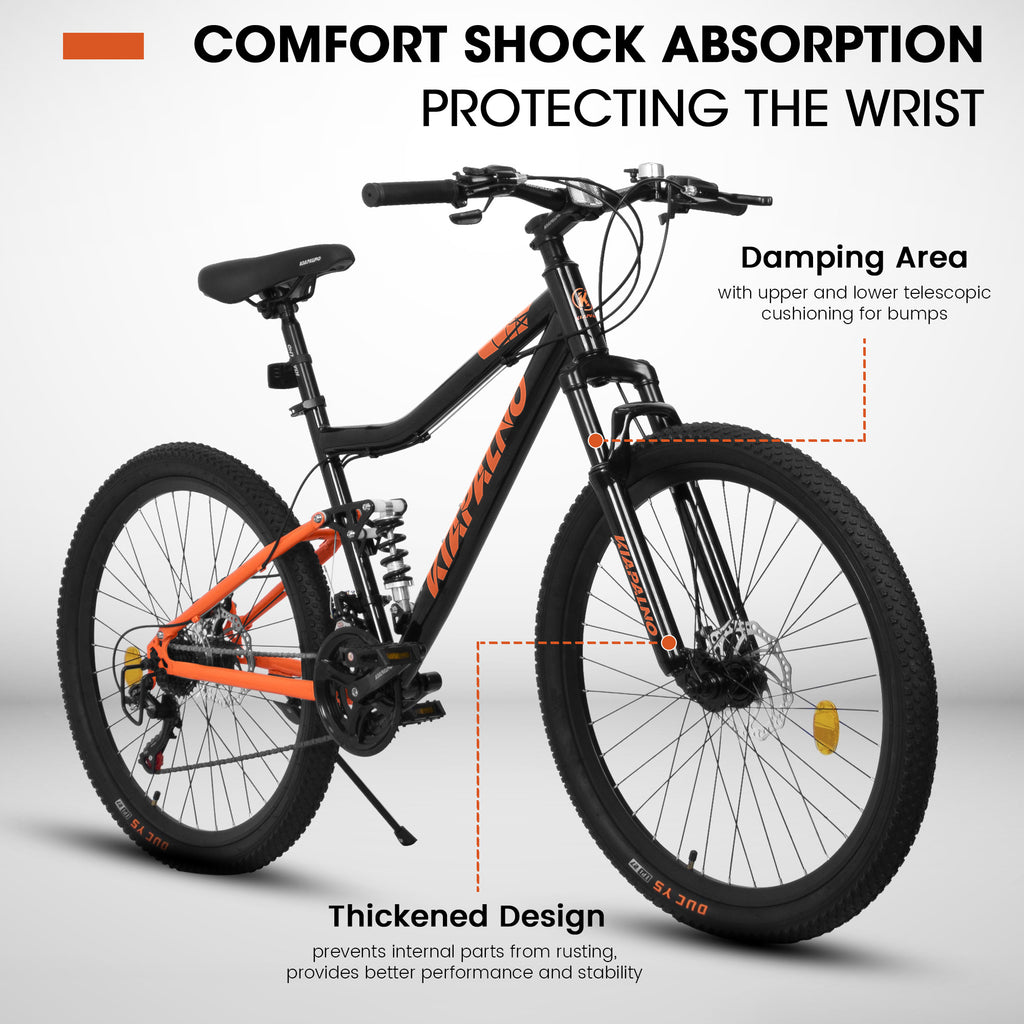 TerraRush™ – 26" Mountain Bike with Shock Absorber & 21-Speed Gear