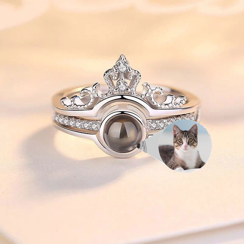 LuxeJewels™ – 925 Projection Ring with Personalized Photo