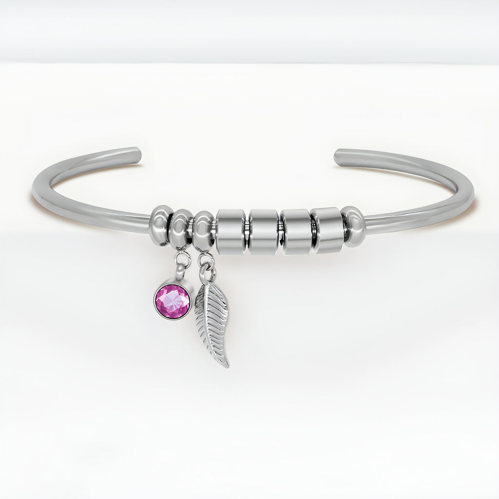 LuxeJewels™ – Birthstone Initial Bracelet