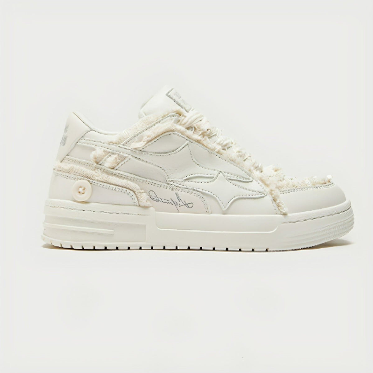 Zapatos blancos transpirables informales de estilo coreano para hombre