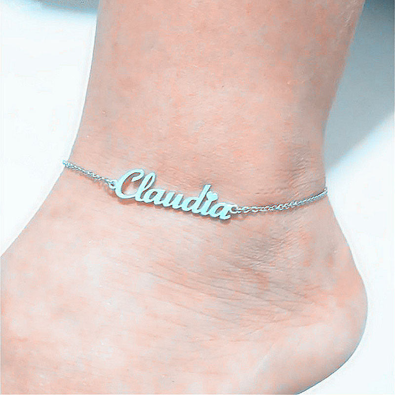 LuxeJewels™ – Personalized Alphabet Anklet (Titanium Steel)