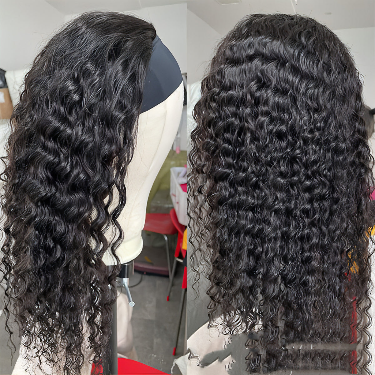LuxeFlow Hair Natural Color Full Real Hair Wig Cover