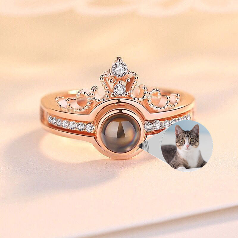LuxeJewels™ – 925 Projection Ring with Personalized Photo