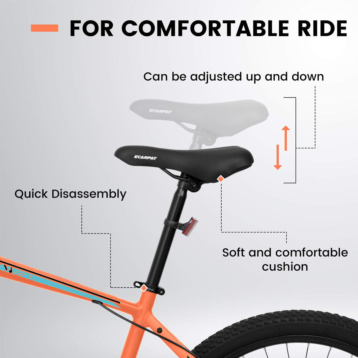 TrailLite™ – 26" ALUMINIUM Mountain Bike (21-Speed, Dual Disc, Orange)