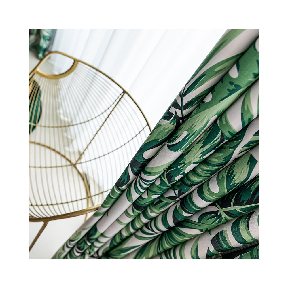 PalmaCasa™ – Light Tropical Leaf Curtain Panel