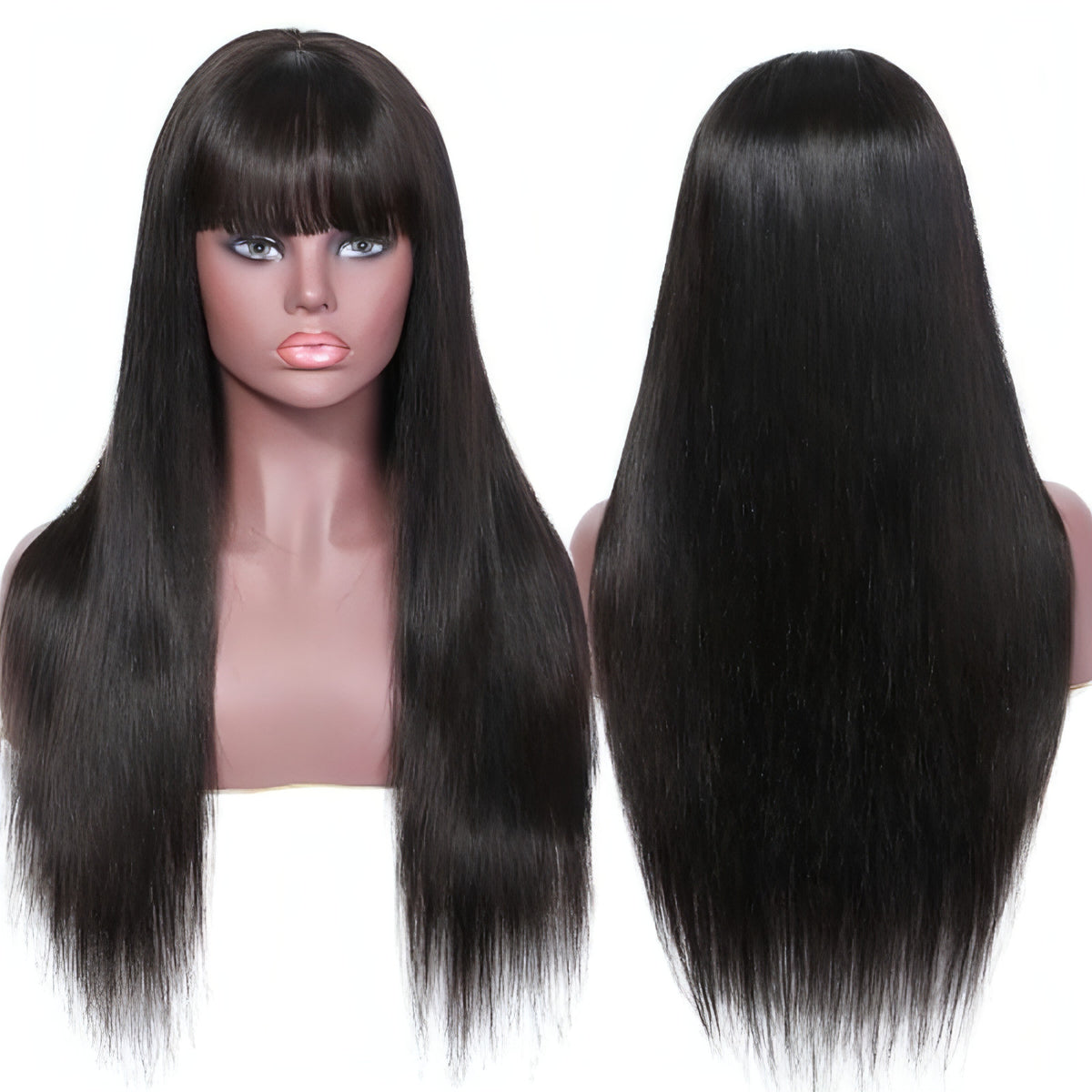 LuxeWave - Real hair wig headgear NOIR