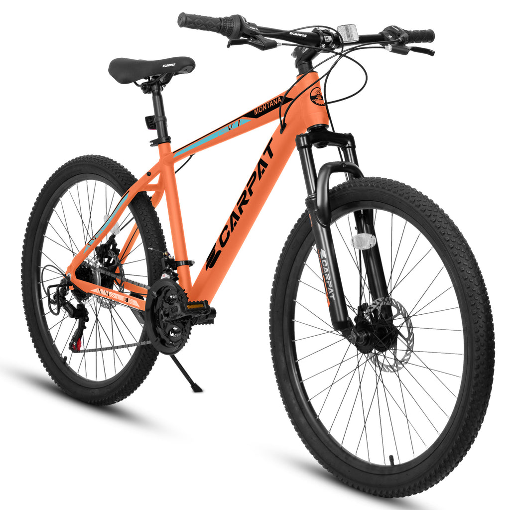 TrailLite™ – 26" ALUMINIUM Mountain Bike (21-Speed, Dual Disc, Orange)