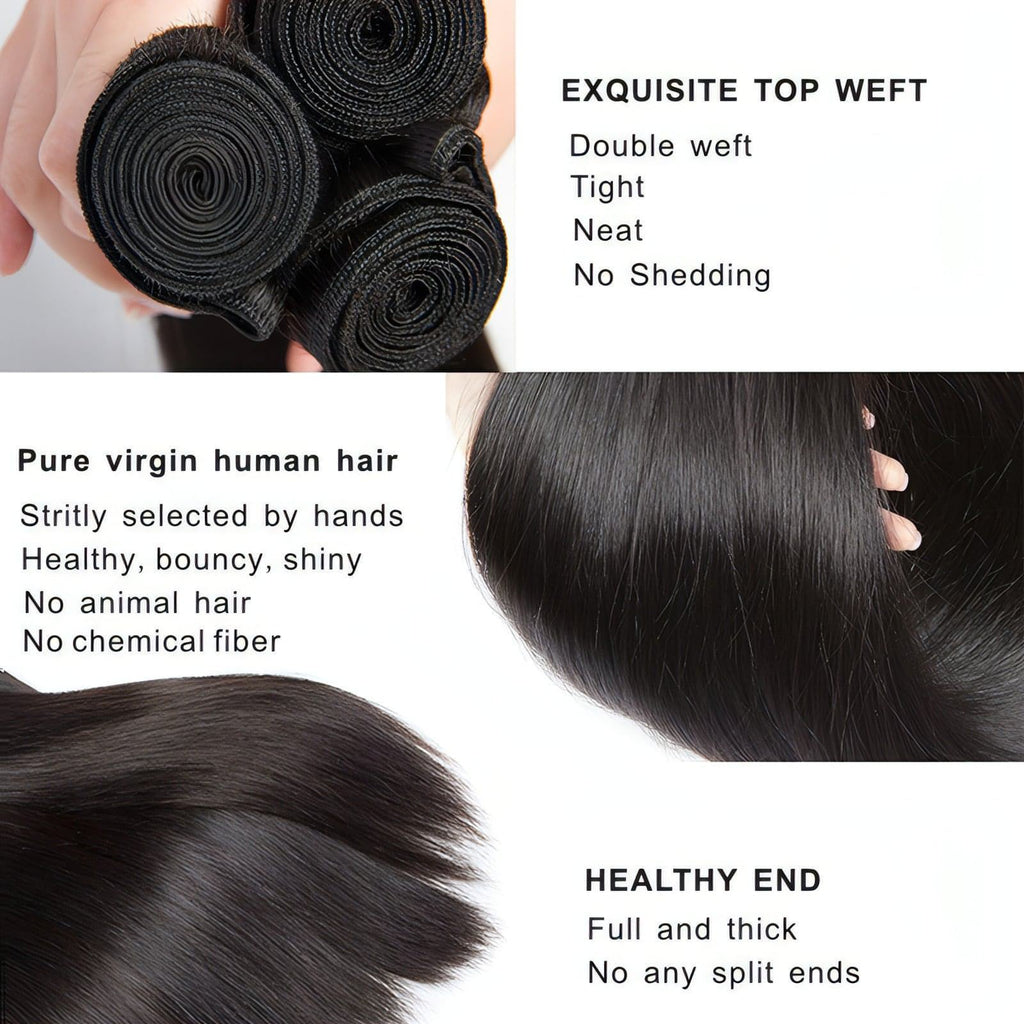 VelvetFlow Straight Hair from Peru