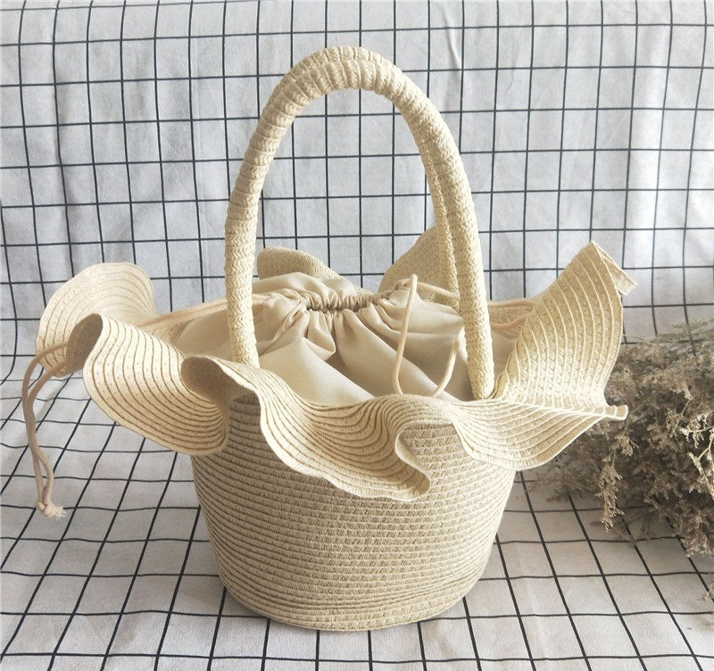 SolunaWeave™ – Flare Hat Basket Bag
