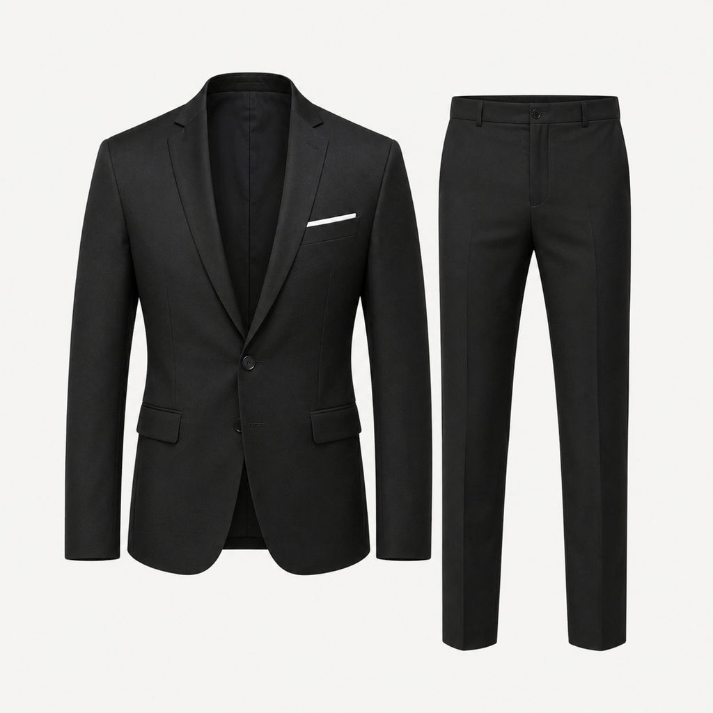 REGALIS™ Executive Slim Fit Suit – Premium Men's Two-Piece Business & Wedding Suit