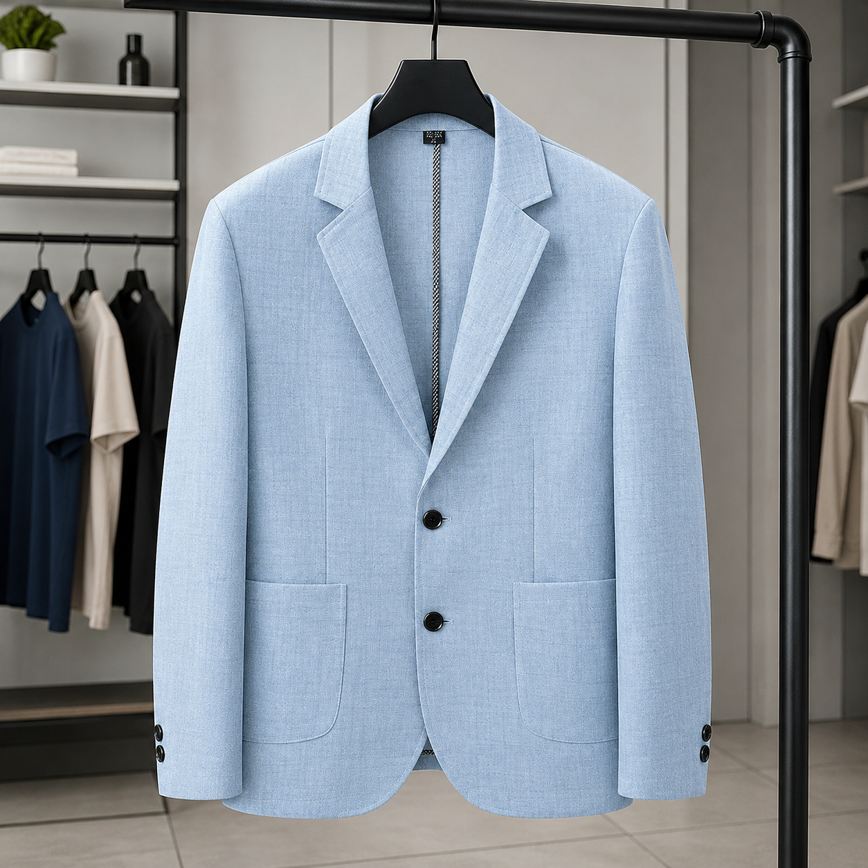 VELMONT™ Heritage Linen Blend Business Blazer – Premium Smart Casual Jacket