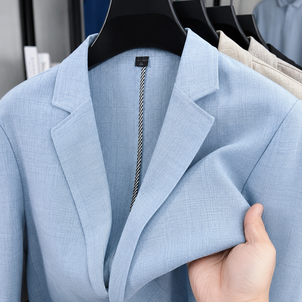 VELMONT™ Heritage Linen Blend Business Blazer – Premium Smart Casual Jacket