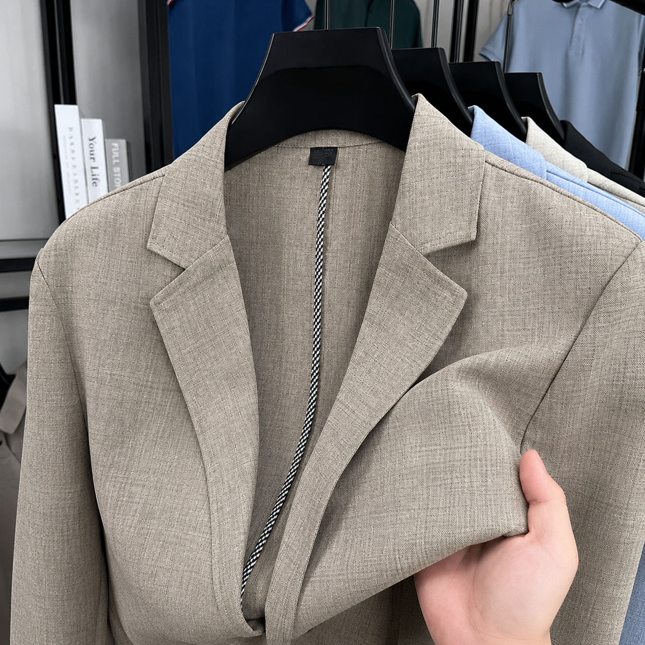VELMONT™ Heritage Linen Blend Business Blazer – Premium Smart Casual Jacket