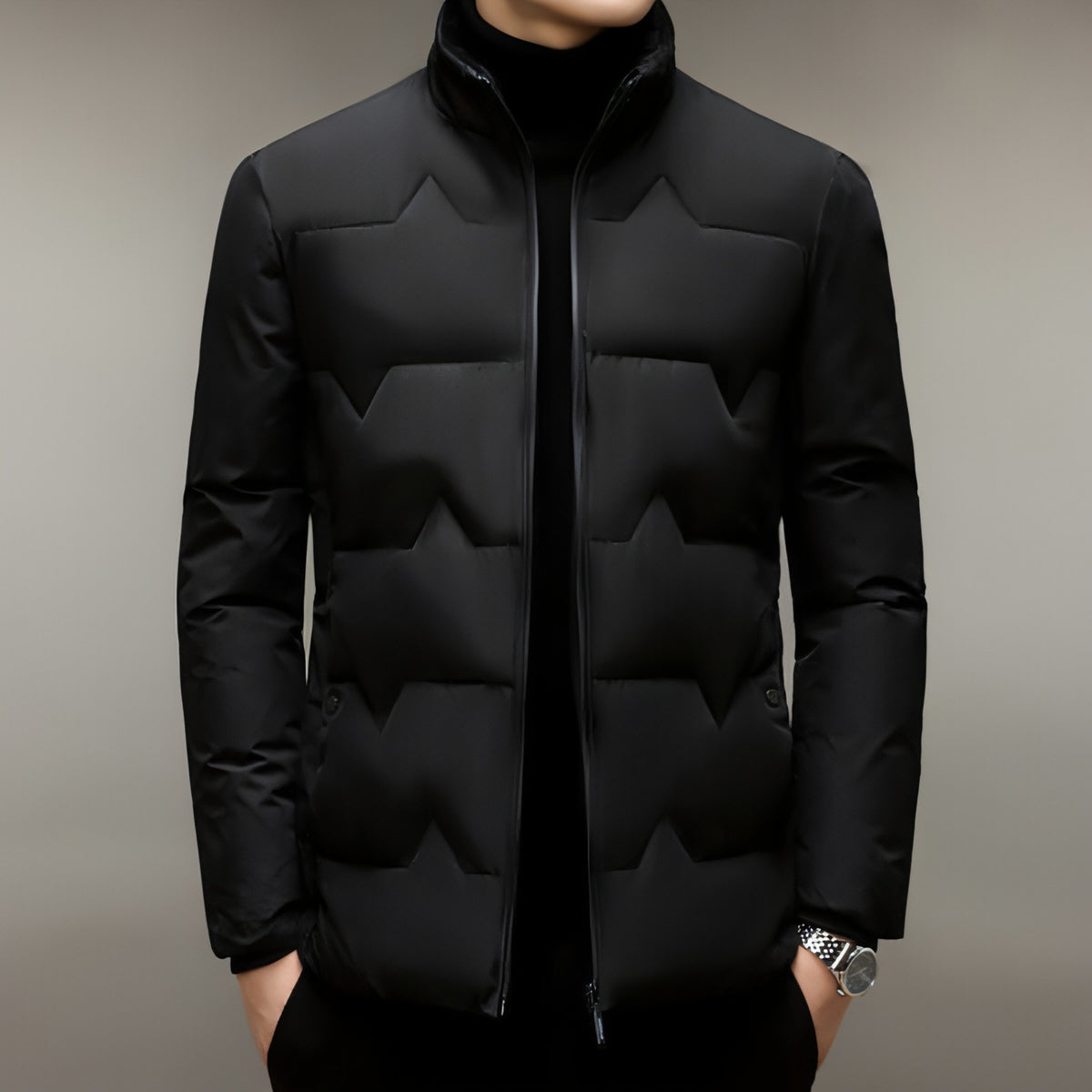 Men's Thickened Cotton-padded Coat Middle-aged Dad Cotton-padded Jacket
