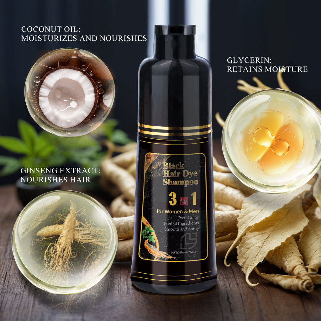 Black Ran Hair Shampoo 3-in-1 – Cleanses, Nourishes & Refreshes Color (200ml)