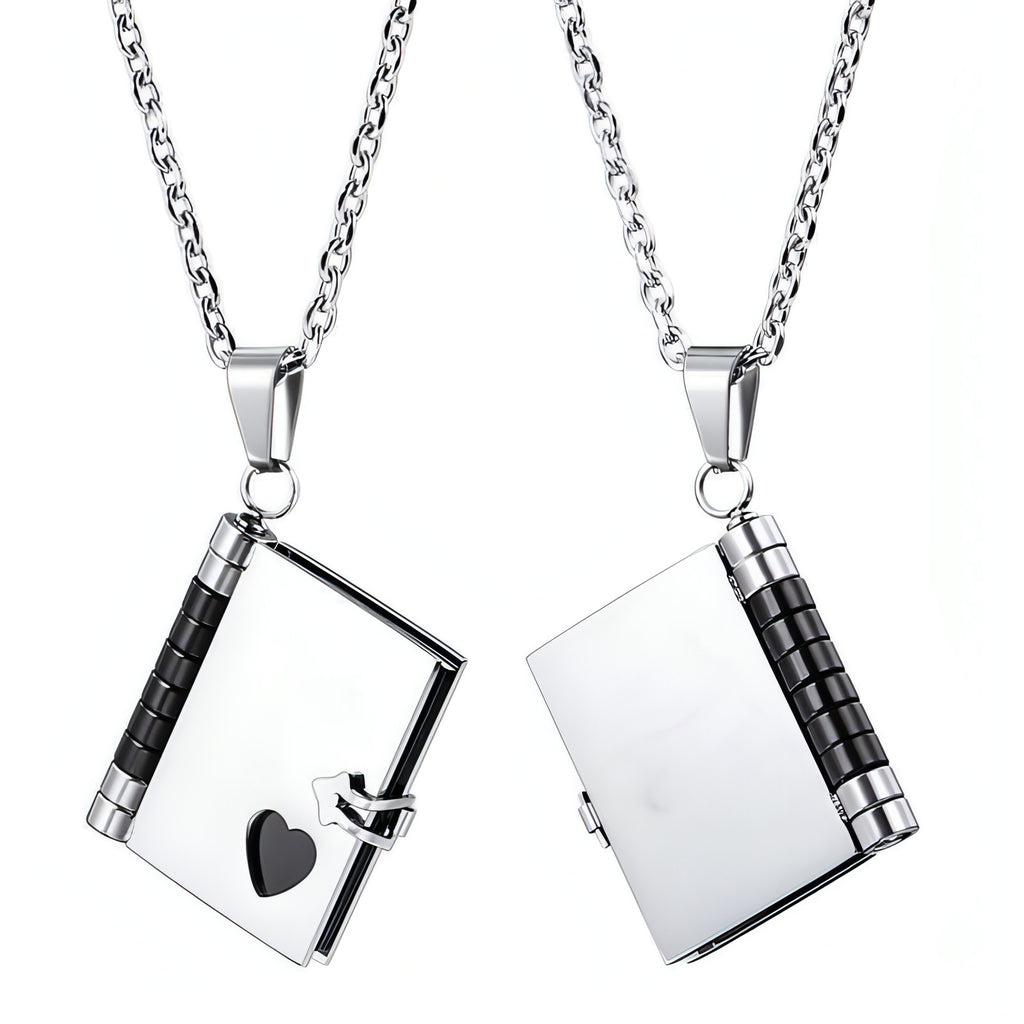 LuxeJewels™ – LoveBook™ Couple Pendant