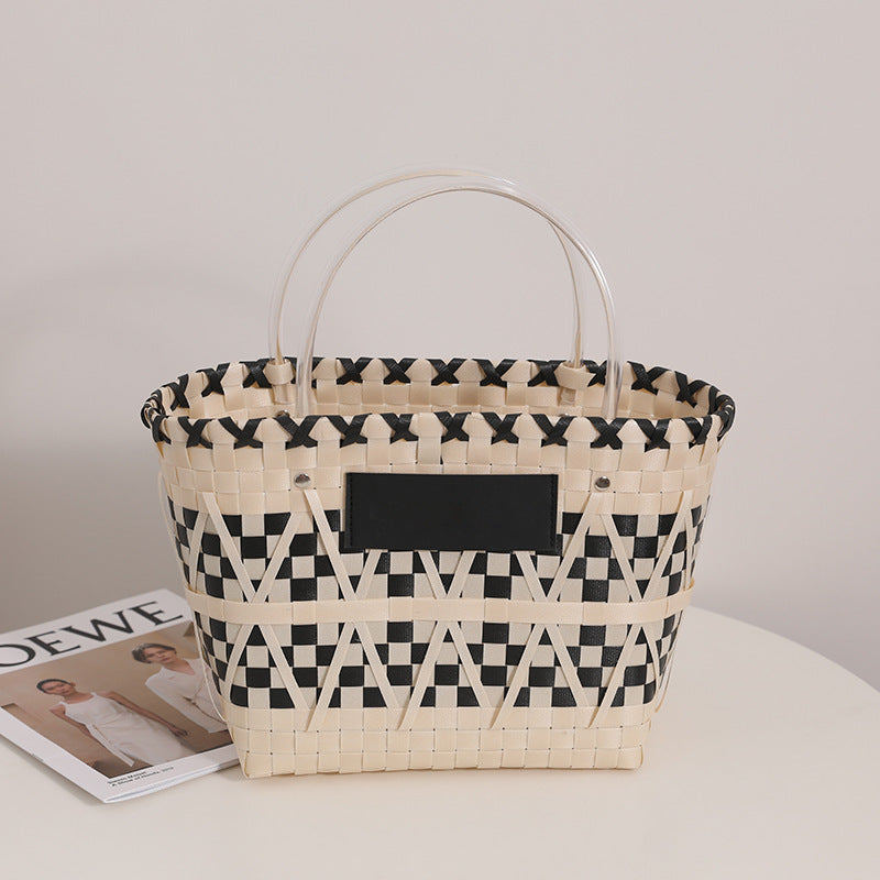 PandaWeave™ Handbag – Natural Chic Basket Edition
