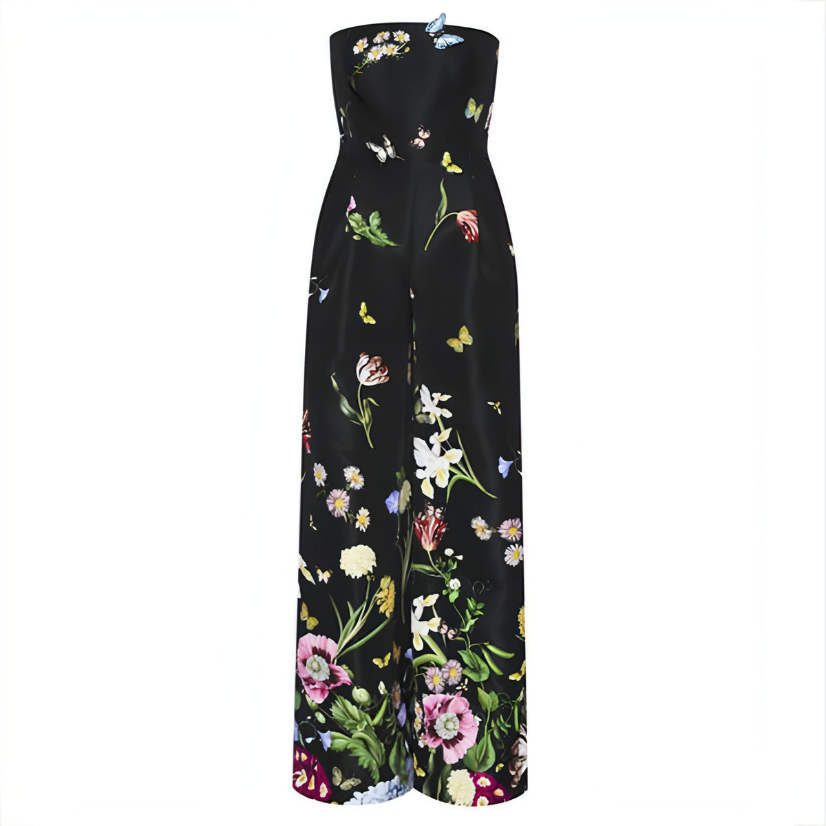 Overall mit botanischem Blumenmuster