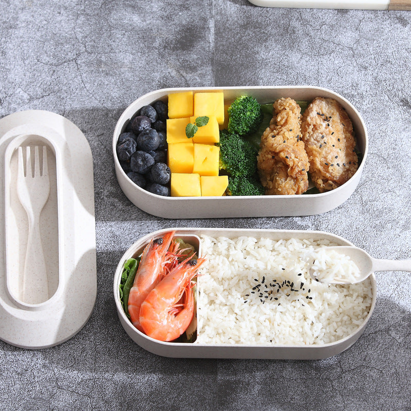 EcoBento™ – Japanese Wheat Straw Bento Box | Microwave Safe & Minimal Design