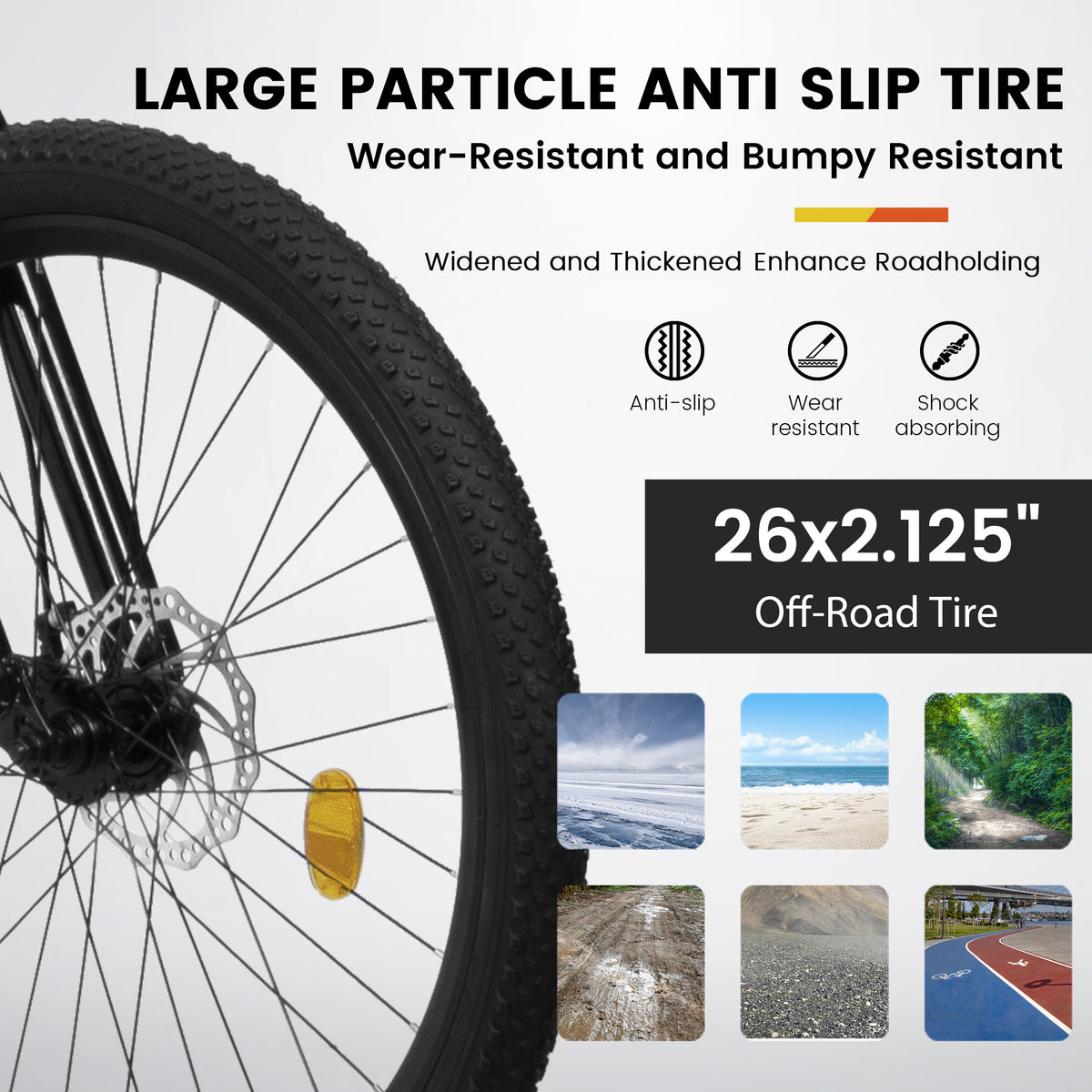 TerraRush™ – 26" Mountain Bike with Shock Absorber & 21-Speed Gear