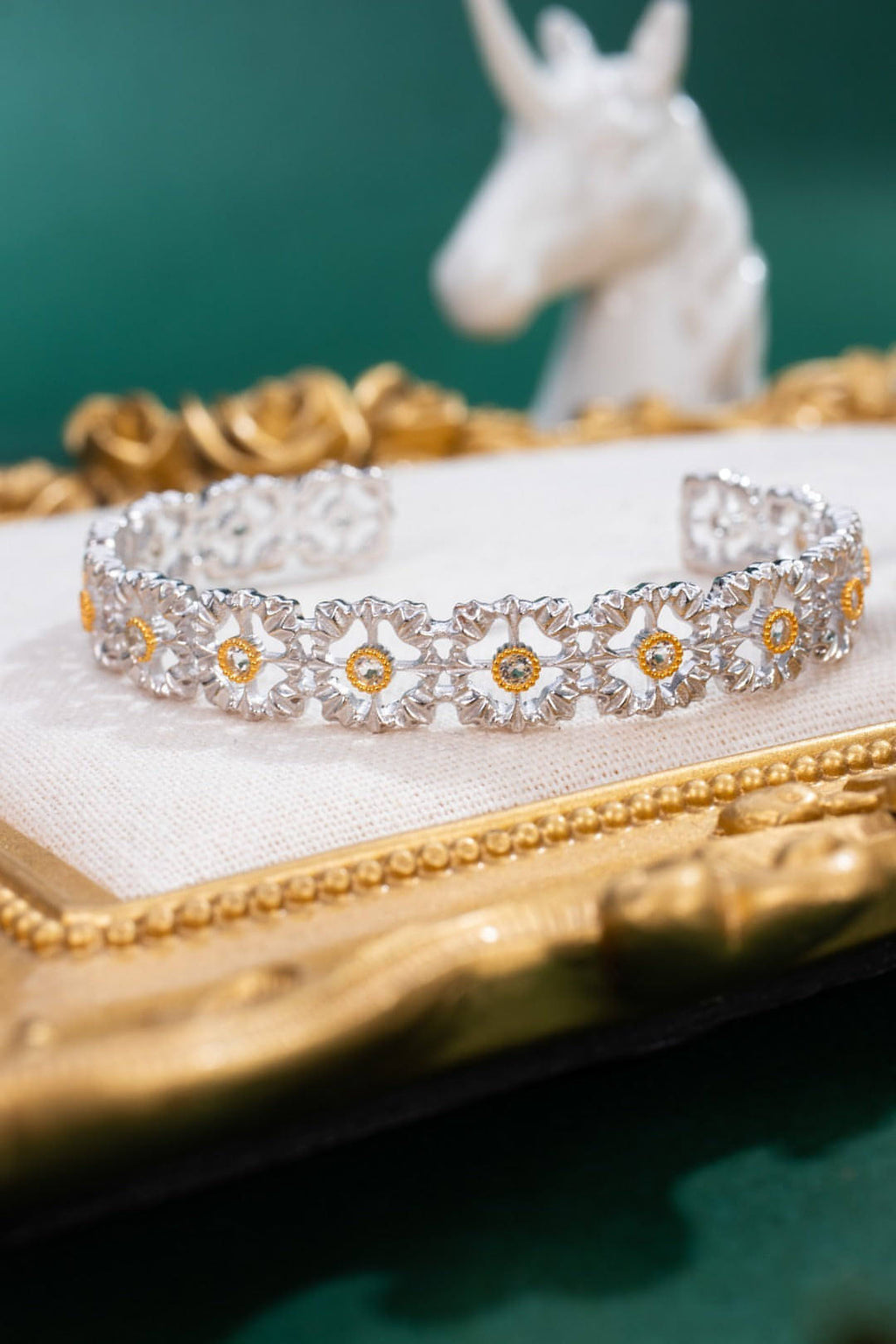 S925 Silver Natural Topaz Bracelet