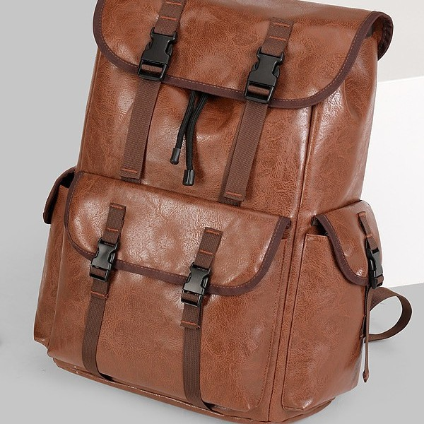 ALLFASHION™ – RollTop UrbanEdge Backpack (PU Leather)