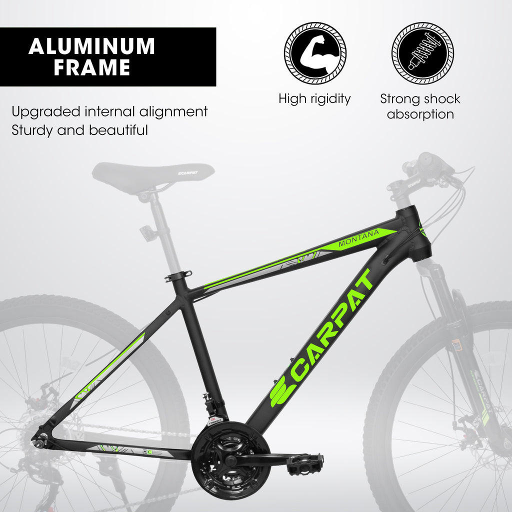 TrailLite™ – 26" ALUMINIUM Mountain Bike (21-Speed, Dual Disc, Orange)
