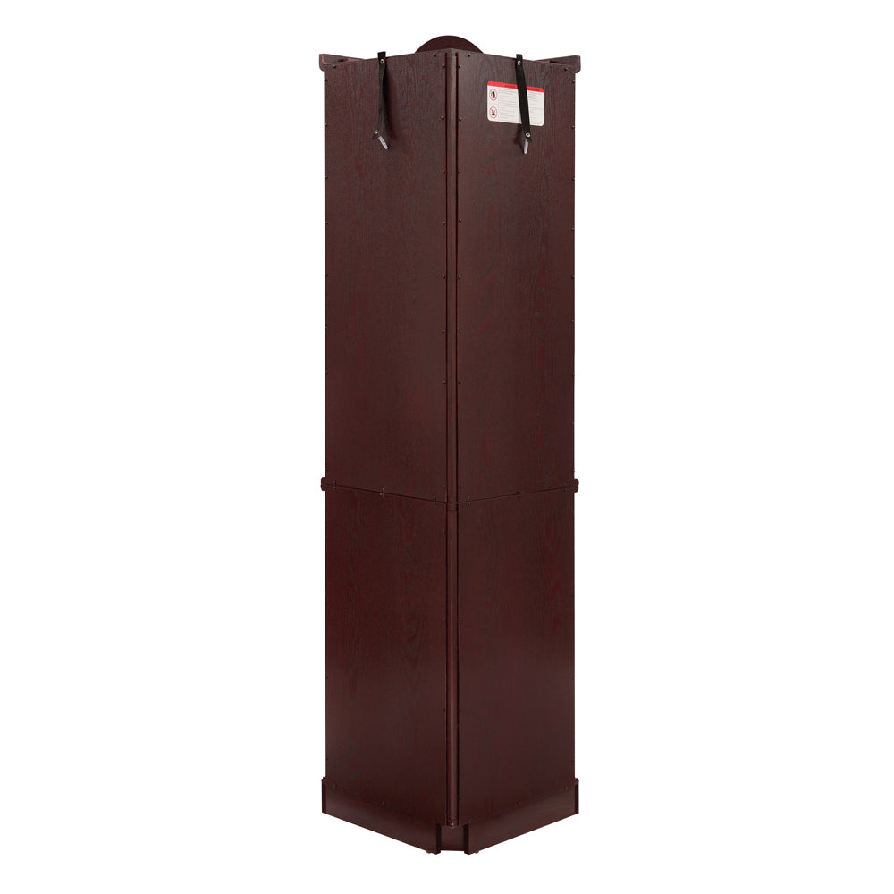 LuneluX_Home™ Lighted Corner Display Cabinet – Glass Curio Cabinet with LED Lighting & Adjustable Shelves | US Warehouse 🇺🇸