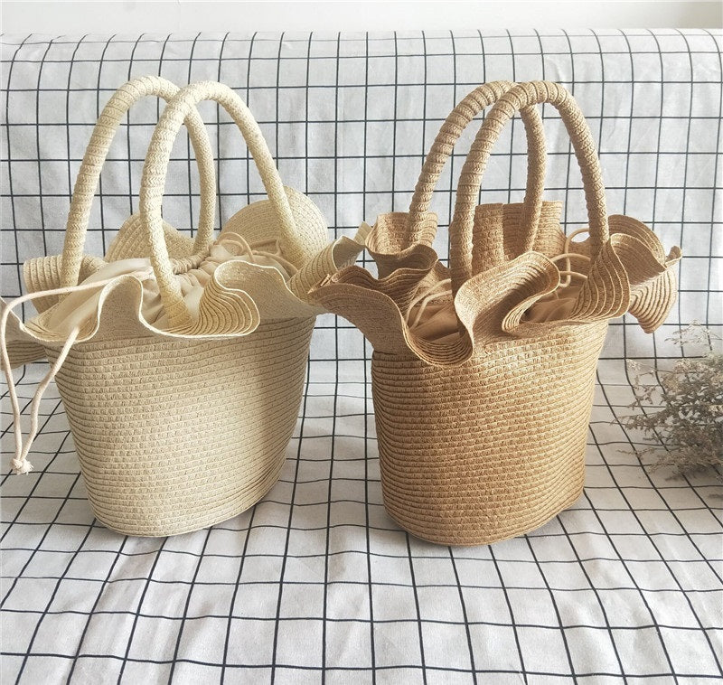 SolunaWeave™ – Flare Hat Basket Bag