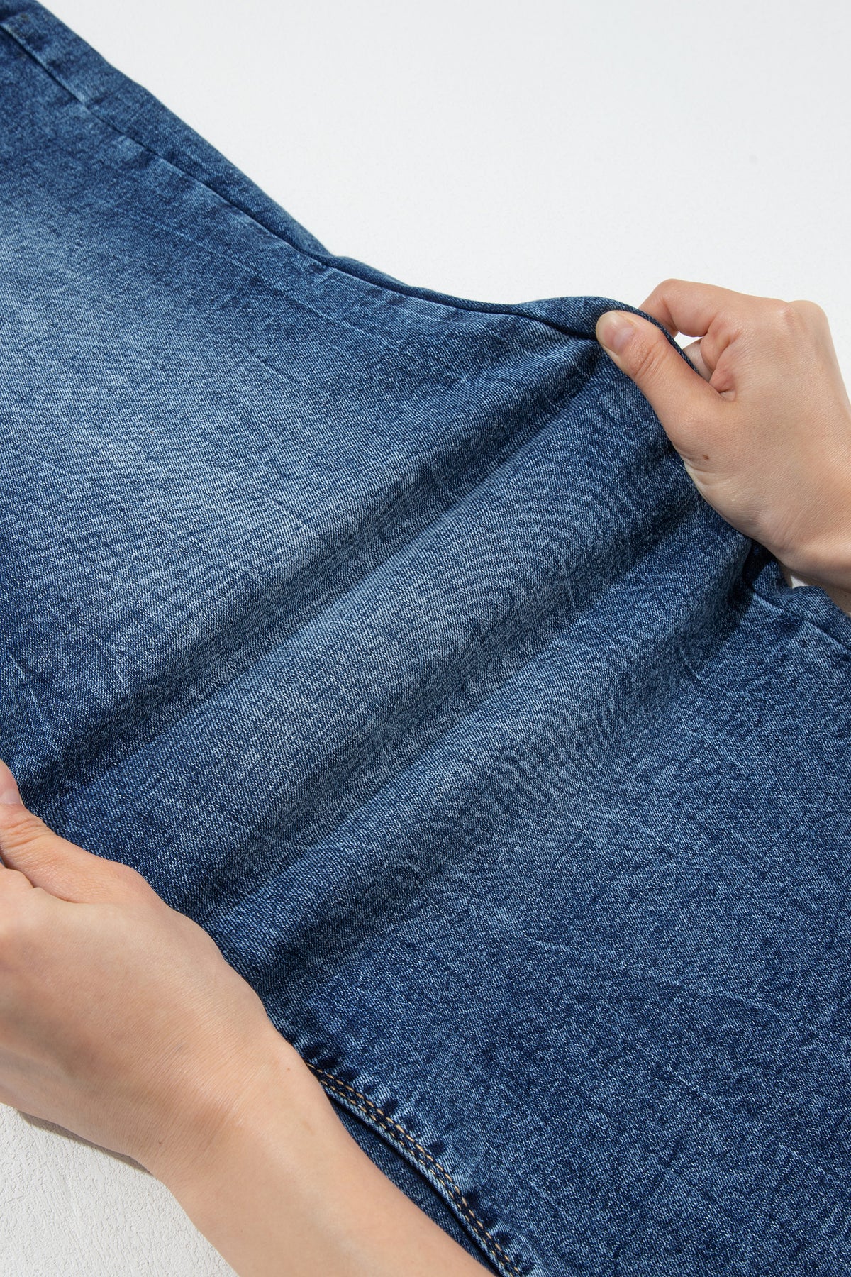 Beau Blue Acid Wash Pocket Detail Flare Jeans