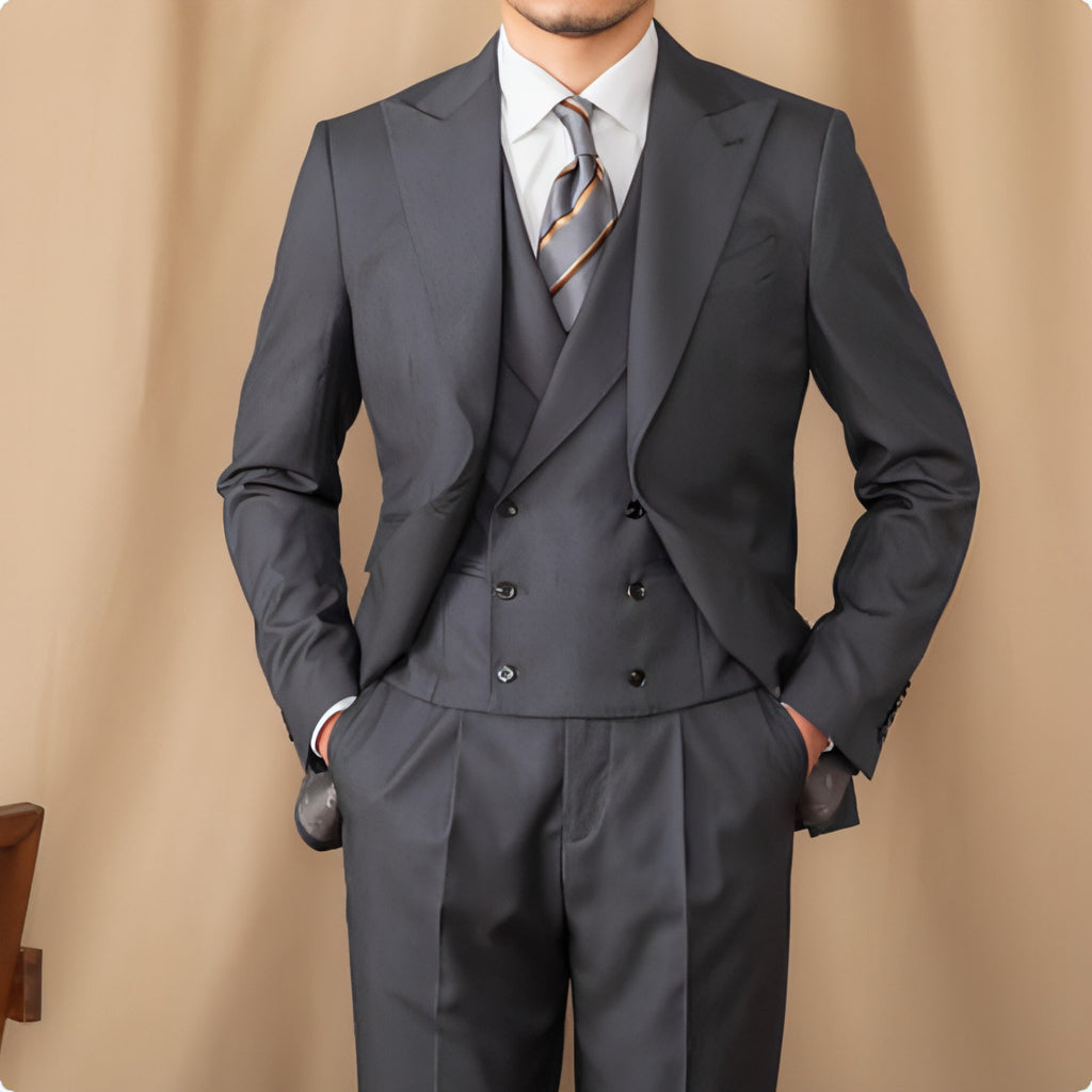 Woolverton™ – Three-Piece Pure Wool Business Suit