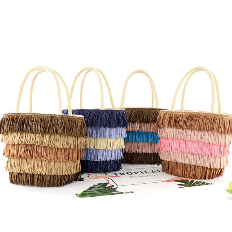 SolunaWeave™ – Fiesta Fringe Tote