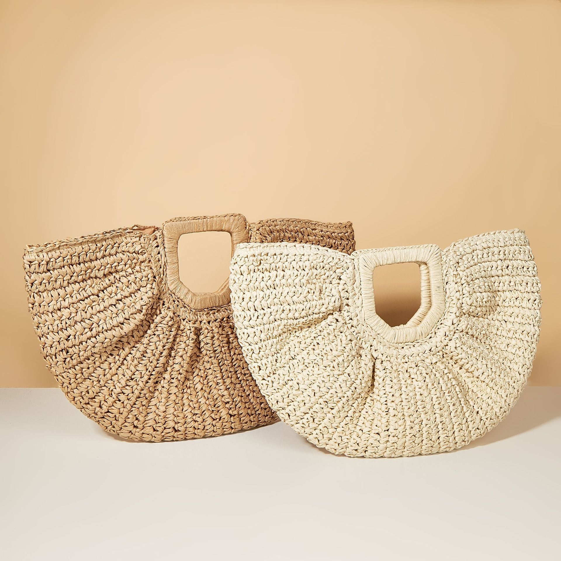 SolunaWeave™ – Vintage Straw Tote Edition
