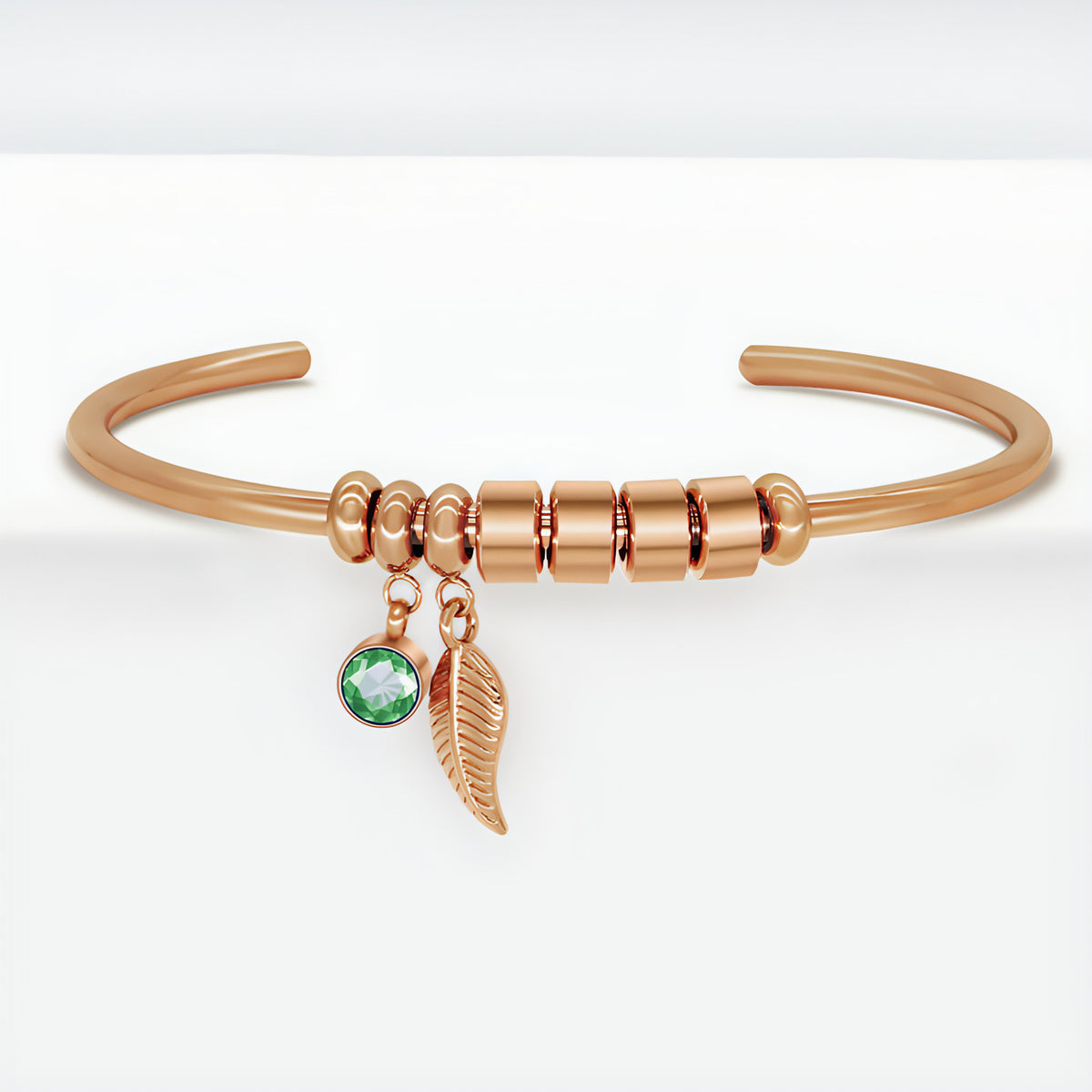 LuxeJewels™ – Birthstone Initial Bracelet