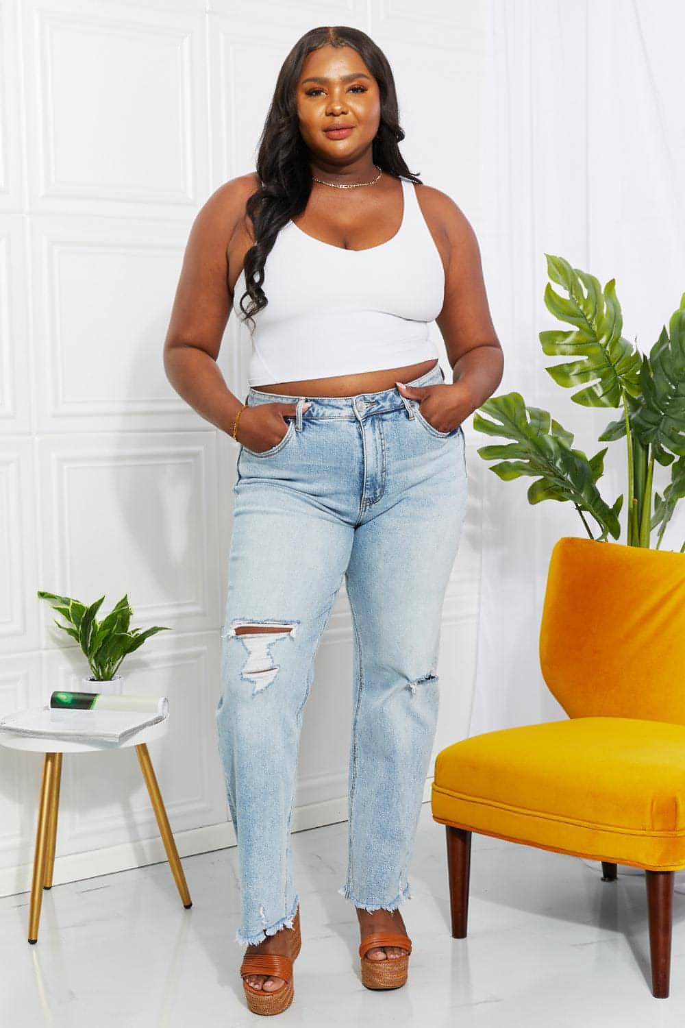 Vervet by Flying Monkey – Allie – Dad-Jeans in voller Größe im 90er-Stil