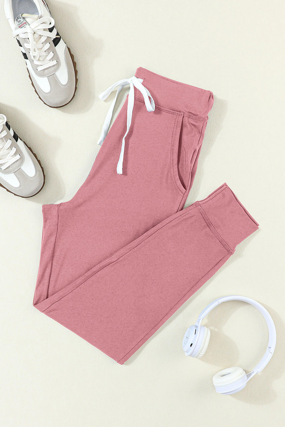 Fushia dragsko midja fickade joggar
