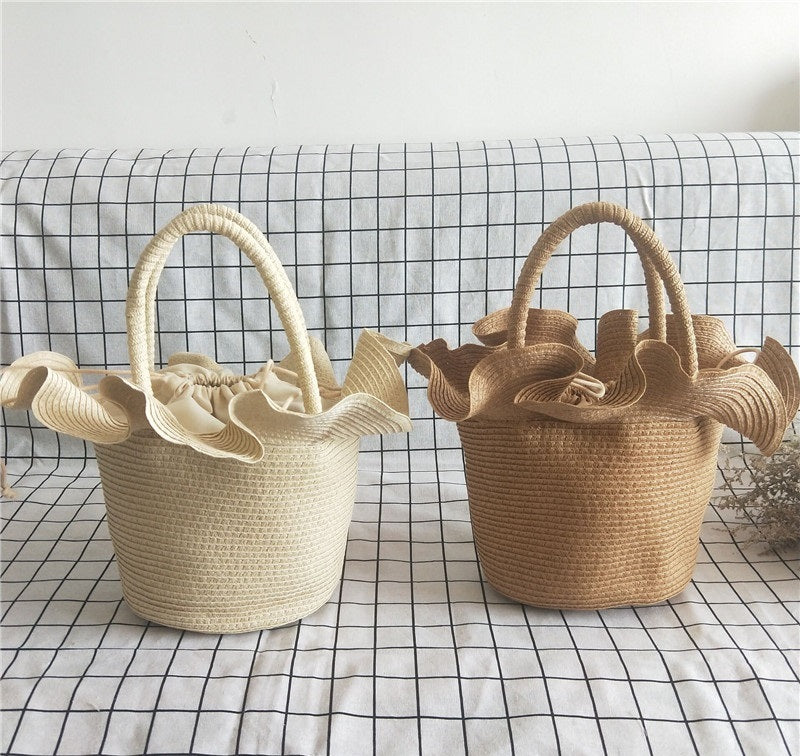 SolunaWeave™ – Flare Hat Basket Bag