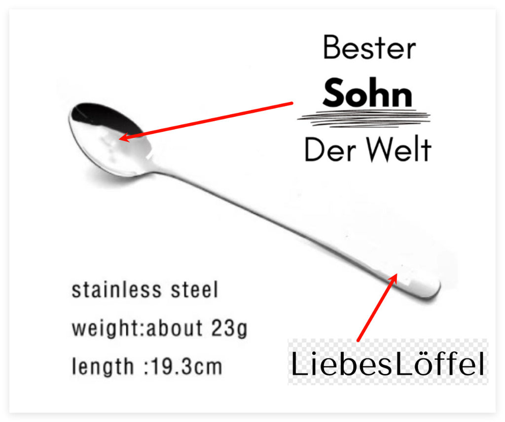 HeartScoop™ – Engraved Stainless Steel Love Spoon
