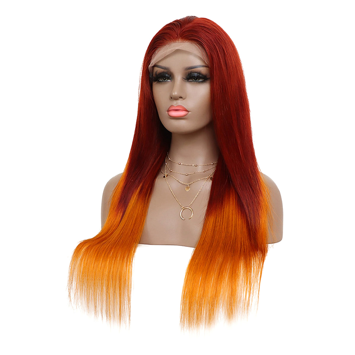 13X4 Front Lace Head Cover Real Hair Wig Transparent Lace - enhanced image 1